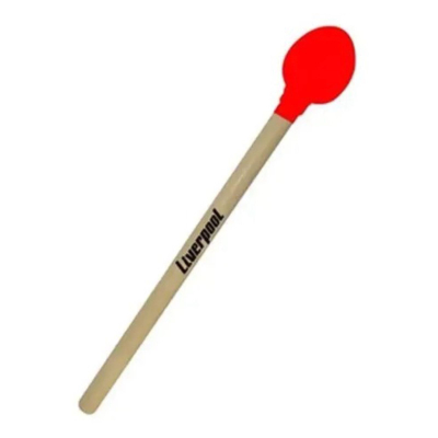 Mazo - Liverpool - Madera - Forrado - Bocha Oval - Rojo - 30Cm X 15Cm - Za 52V  